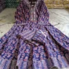 Plus Size Pure Cotton Printed Anarkali Kurti Pant Dupatta Set (3XL to 6XL) | Flared Ethnic Suit Set - Image 16