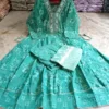 Plus Size Pure Cotton Printed Anarkali Kurti Pant Dupatta Set (3XL to 6XL) | Flared Ethnic Suit Set - Image 6