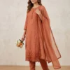 Premium 17Kg Rayon Embroidered Kurti Pant Set with Dupatta | Cutwork Hem Straight Suit with Nazmin Dupatta - Image 12