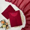 Premium 17Kg Rayon Embroidered Kurti Pant Set with Dupatta | Cutwork Hem Straight Suit with Nazmin Dupatta - Image 19