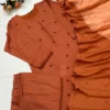 Premium 17Kg Rayon Embroidered Kurti Pant Set with Dupatta | Cutwork Hem Straight Suit with Nazmin Dupatta - Image 2