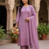 Premium 17Kg Rayon Embroidered Kurti Pant Set with Dupatta | Cutwork Hem Straight Suit with Nazmin Dupatta - Image 9