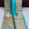 Pure Banarasi Kora Organza Silk Saree with Kadhwa Zari Weave