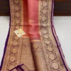 Pure Banarasi Kora Organza Silk Saree with Kadhwa Zari Weave - Image 13