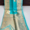 Pure Banarasi Kora Organza Silk Saree with Kadhwa Zari Weave - Image 20