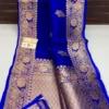 Pure Banarasi Kora Organza Silk Saree with Kadhwa Zari Weave - Image 21