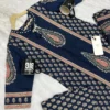 Pure Cotton 60 60 Printed A-Line Kurti Pant with Dupatta Set | Designer Handwork Yoke Ethnic Suit Set for Women - Image 16