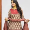 Pure Cotton 60x60 Gopi Dress Set | Short Kurti with Heavy Flared Skirt & Mal Cotton Dupatta (Sizes M–3XL) - Image 9