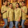 Pure Cotton Floral Print Short Kurti Top for Jeans | Group Twinning & Sangeet Theme Tops for Women