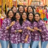 Pure Cotton Floral Print Short Kurti Top for Jeans | Group Twinning & Sangeet Theme Tops for Women - Image 3