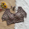 Pure Cotton Hand Block Print Readymade Blouse Wholesale – Padded, Side Elastic (Bust 38–42) - Image 10
