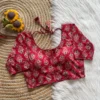 Pure Cotton Hand Block Print Readymade Blouse Wholesale – Padded, Side Elastic (Bust 38–42) - Image 2