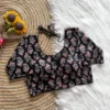 Pure Cotton Hand Block Print Readymade Blouse Wholesale – Padded, Side Elastic (Bust 38–42) - Image 5