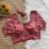 Pure Cotton Hand Block Print Readymade Blouse Wholesale – Padded, Side Elastic (Bust 38–42) - Image 7