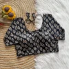 Pure Cotton Hand Block Print Readymade Blouse Wholesale – Padded, Side Elastic (Bust 38–42) - Image 9