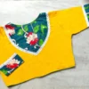 Pure Cotton Kalamkari Patchwork Readymade Saree Blouse with Lace Border | Front Open Alterable Blouse (32-44) - Image 3
