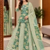 Pure Cotton Printed Gopi Dress Set for Women | Peplum Short Kurti with Flared Skirt & Dupatta 3-Piece Ethnic Suit - Image 4