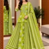 Pure Cotton Printed Gopi Dress Set for Women | Peplum Short Kurti with Flared Skirt & Dupatta 3-Piece Ethnic Suit - Image 8