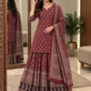 Pure Cotton Printed Kurti Skirt Set with Dupatta – Traditional Gopi Style Flared Ethnic Dress Set for Women - Image 10