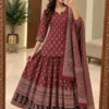 Pure Cotton Printed Kurti Skirt Set with Dupatta – Traditional Gopi Style Flared Ethnic Dress Set for Women - Image 12