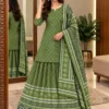 Pure Cotton Printed Kurti Skirt Set with Dupatta – Traditional Gopi Style Flared Ethnic Dress Set for Women - Image 3