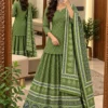 Pure Cotton Printed Kurti Skirt Set with Dupatta – Traditional Gopi Style Flared Ethnic Dress Set for Women - Image 4