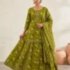 Pure Cotton Printed Kurti Skirt Set with Dupatta – Traditional Gopi Style Flared Ethnic Dress Set for Women - Image 5