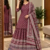 Pure Cotton Printed Kurti Skirt Set with Dupatta – Traditional Gopi Style Flared Ethnic Dress Set for Women - Image 7