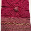 Pure Gajji Crepe Silk Ajrakh Saree with Mandala Bandhani Print & Tassel Pallu | Lightweight Ethnic Saree with Designer Blouse Piece