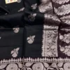 Pure Handloom Banarasi Katan Silk Saree with Resham Buta Weave | Silk Mark Certified - Image 10
