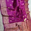 Pure Handloom Banarasi Katan Silk Saree with Resham Buta Weave | Silk Mark Certified - Image 11