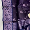 Pure Handloom Banarasi Katan Silk Saree with Resham Buta Weave | Silk Mark Certified - Image 4