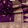 Pure Handloom Banarasi Katan Silk Saree with Resham Buta Weave | Silk Mark Certified - Image 7
