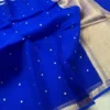 Pure Handloom Banarasi Kora Organza Silk Saree with Silk Mark | Lightweight Zari Weaving Small Border Festive Saree - Image 3