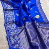 Pure Handloom Banarasi Raw Silk Saree with Antique Kaduwa Zari Work | Silk Mark Certified
