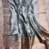 Pure Handloom Banarasi Raw Silk Saree with Antique Kaduwa Zari Work | Silk Mark Certified - Image 12