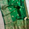 Pure Handloom Banarasi Raw Silk Saree with Antique Kaduwa Zari Work | Silk Mark Certified - Image 19