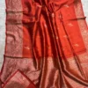 Pure Handloom Banarasi Raw Silk Saree with Antique Kaduwa Zari Work | Silk Mark Certified - Image 4