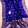 Pure Handloom Banarasi Raw Silk Saree with Antique Kaduwa Zari Work | Silk Mark Certified - Image 9
