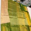 Pure Handloom Bridal Kanjivaram Silk Saree with Rich Contrast Zari Border & Traditional Pallu (Silk Mark Certified) - Image 6