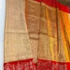 Pure Handloom Bridal Silk Saree with Baarat & Doli Wedding Border | Silk Mark Certified Pattu Saree - Image 4