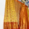 Pure Handloom Bridal Silk Saree with Elephant Zari Border - Image 12