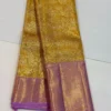 Pure Handloom Bridal Silk Saree with Elephant Zari Border - Image 7