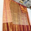 Pure Handloom Bridal Silk Saree with Elephant Zari Border - Image 8