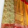 Pure Handloom Bridal Silk Saree with Meenakari Floral Jaal & Peacock Paithani Border | Silk Mark Certified