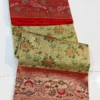 Pure Handloom Bridal Silk Saree with Meenakari Floral Jaal & Peacock Paithani Border | Silk Mark Certified - Image 2