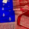 Pure Handloom Katan Silk Banarasi Saree with Antique Zari Work | Silk Mark Certified Bridal & Festive Saree with Blouse - Image 10