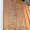 Pure Handloom Tissue Kanjivaram Silk Saree with All-Over Zari Brocade & Contrast Orange Piping Border (Silk Mark Certified)