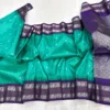 Pure Handwoven Gadwal Pattu Saree with Traditional Temple Border | Contrast Rich Pallu & Meena Zari Butta Festive Saree - Image 2