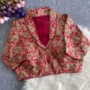 Pure Kalamkari Cotton Collar Neck Readymade Blouse | Padded Front Hook Saree Blouse (Free Size upto 42) - Image 15